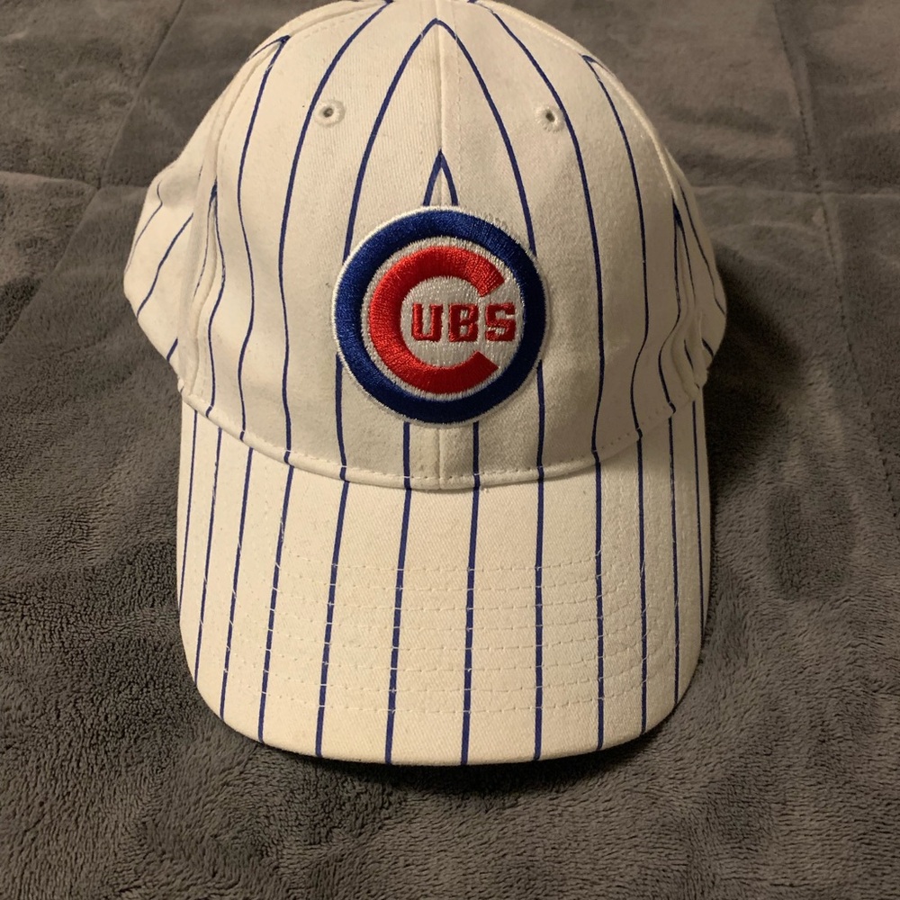 Vintage Chicago Cubs Striped SnapBack Baseball Cap